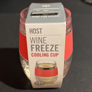 Host wine freeze cooling cup-coral 8.5 ounce